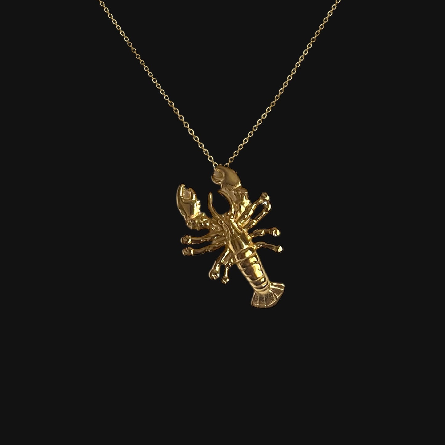 Lobster Necklace Gold