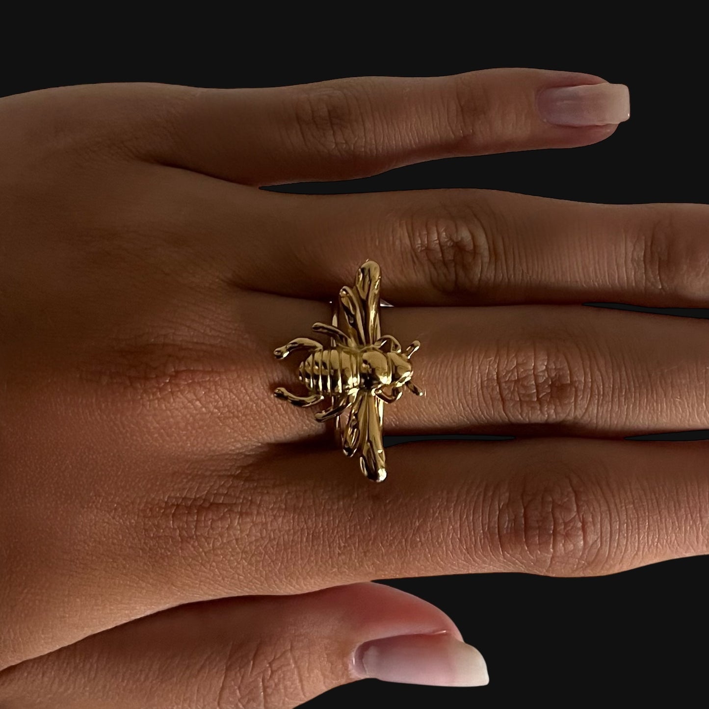 Insect ring guld