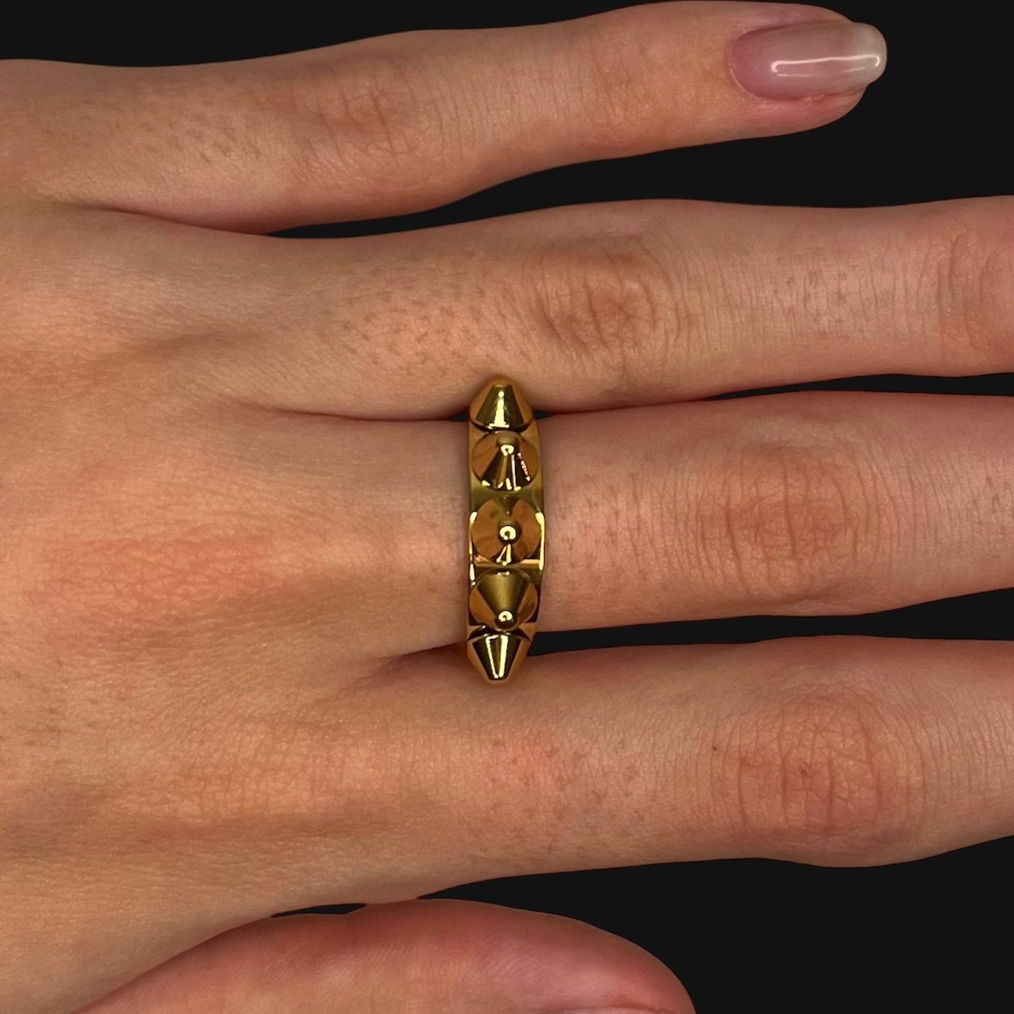 Rebel edge ring guld