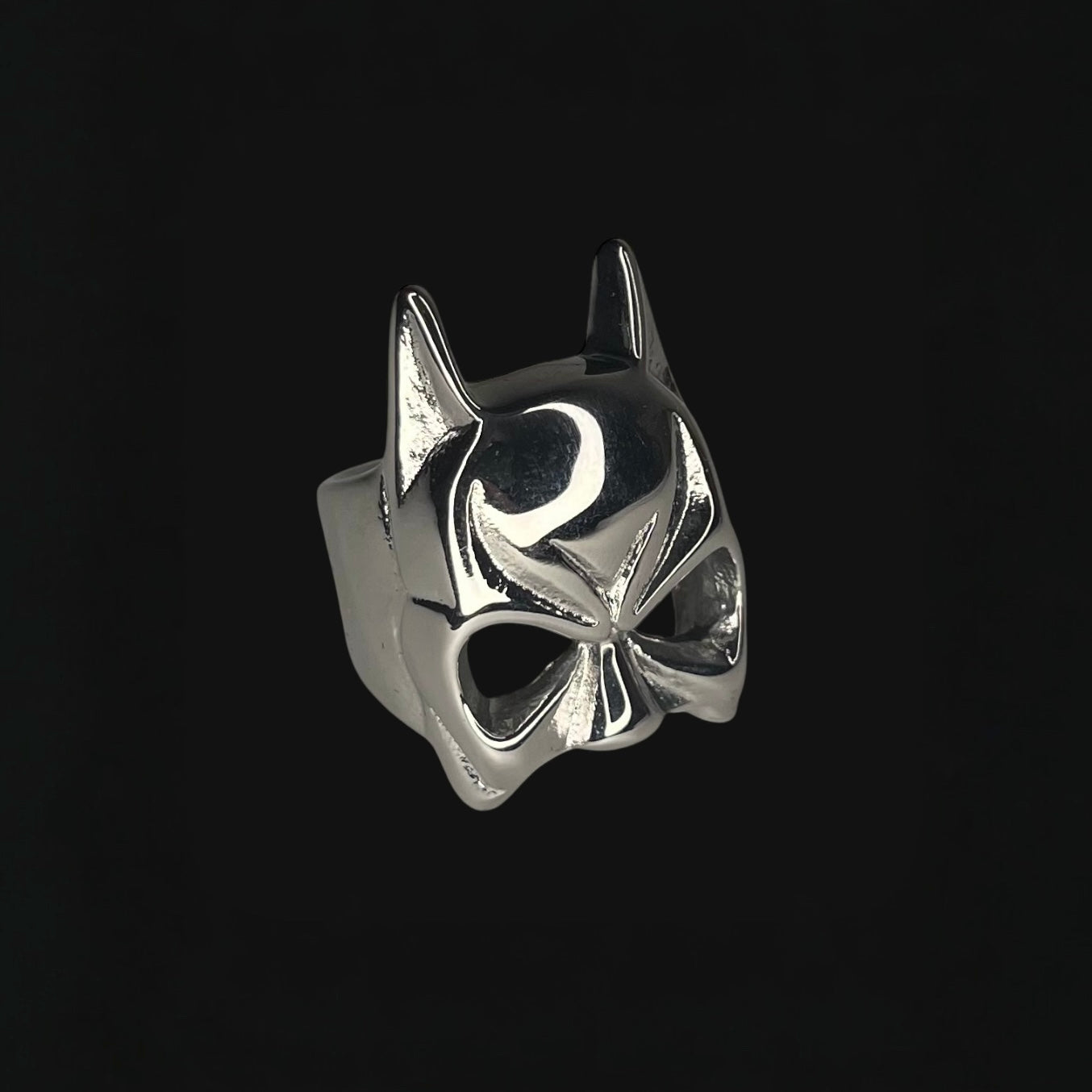 Batman ring silver
