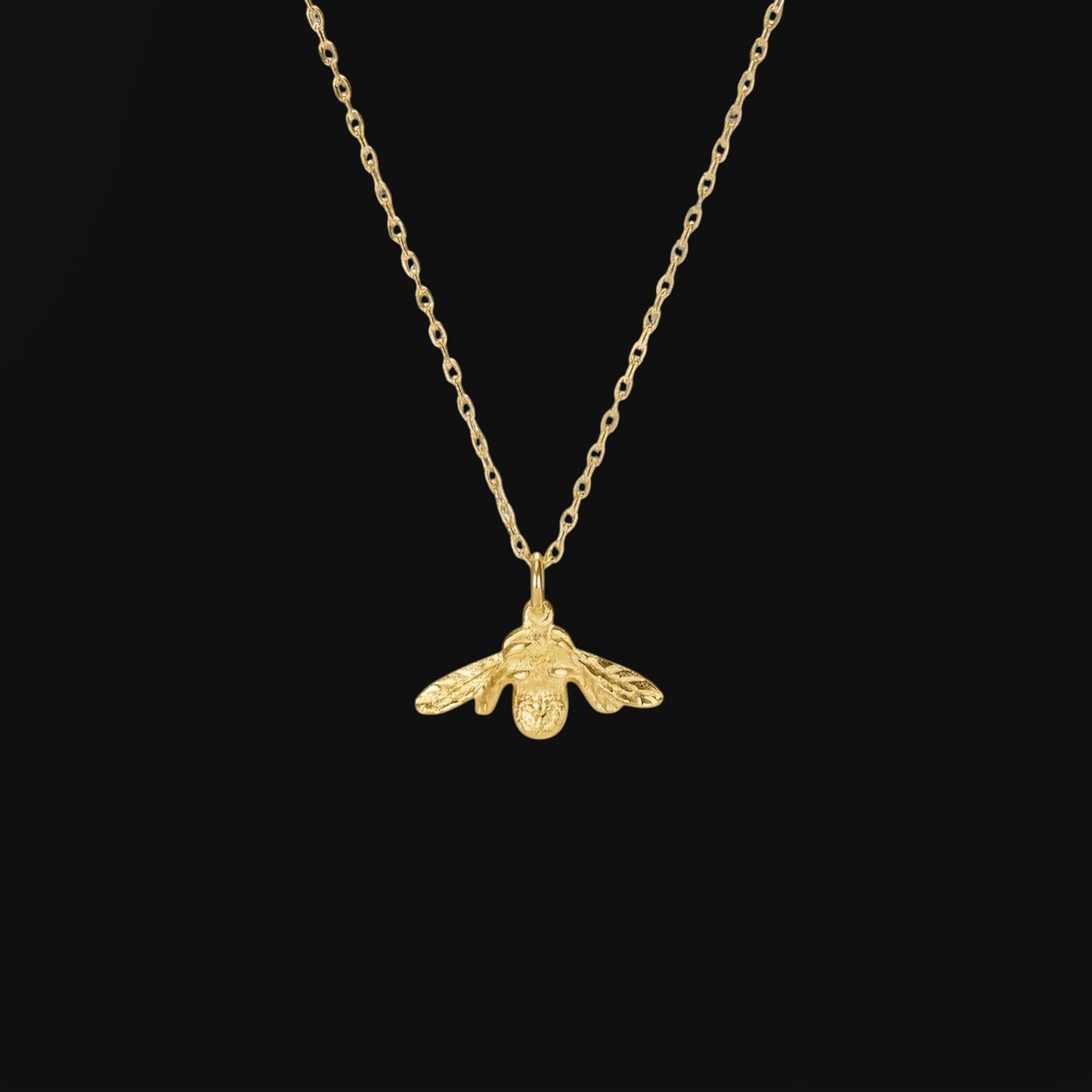 Bee Necklace Gold