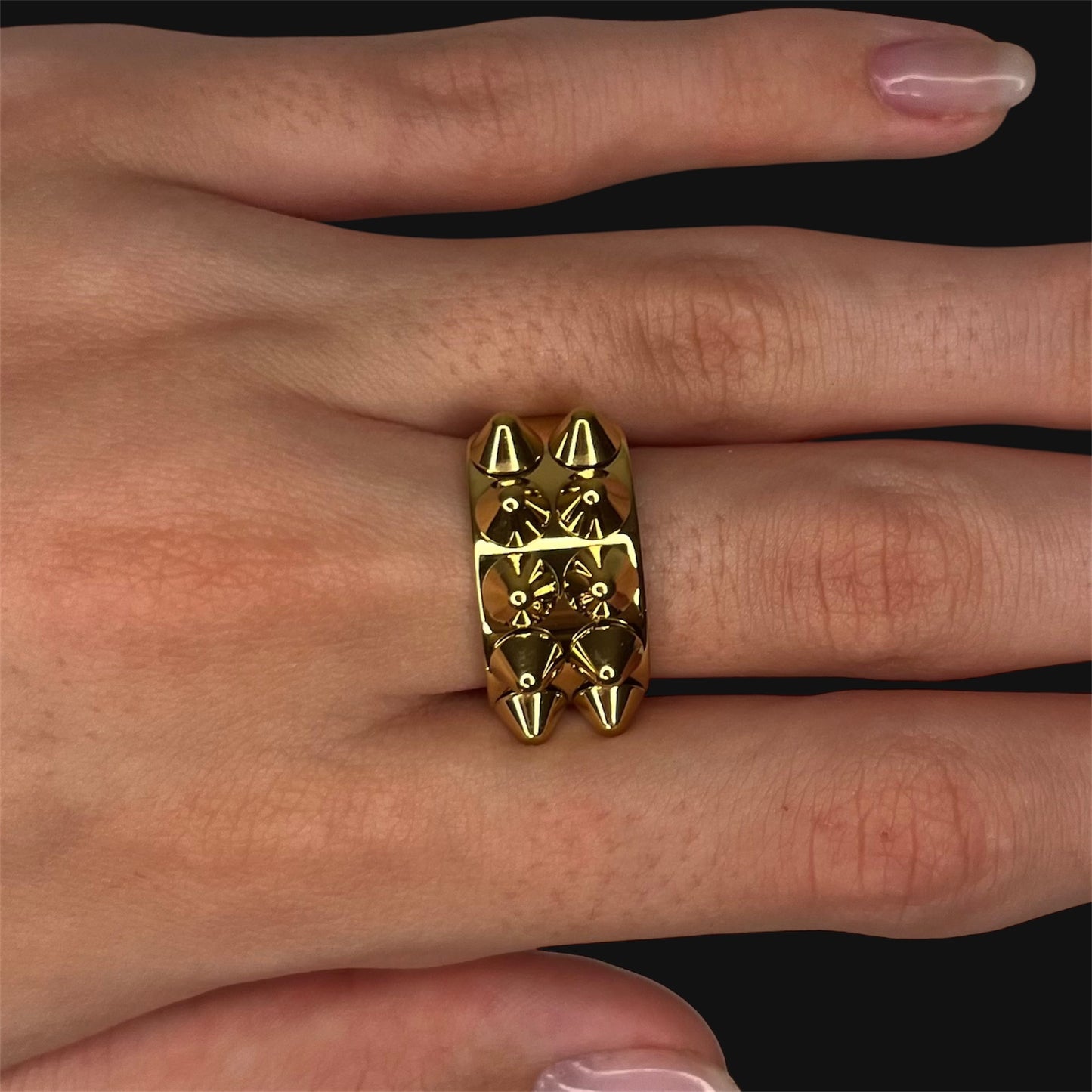 Tough love ring guld