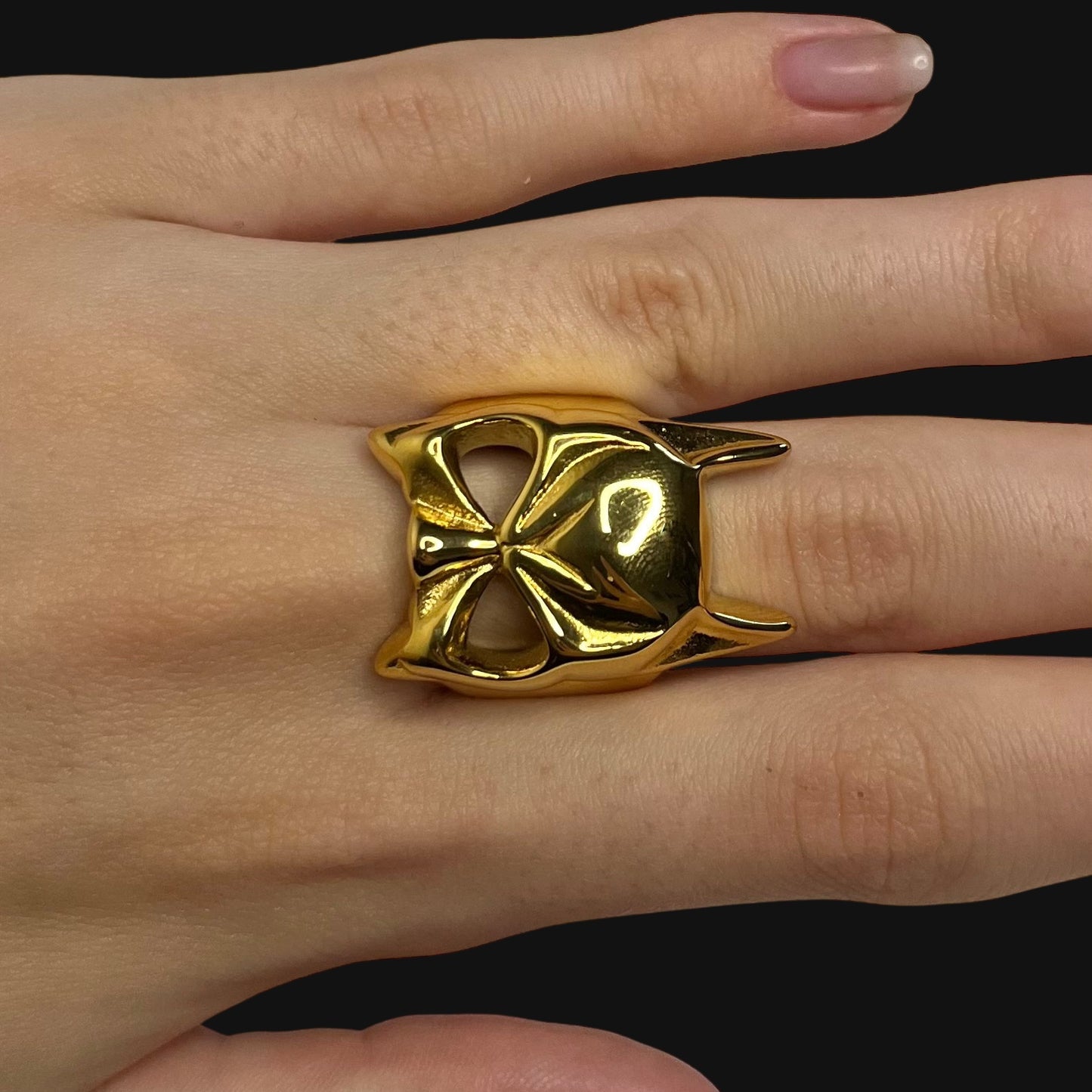Batman ring gold