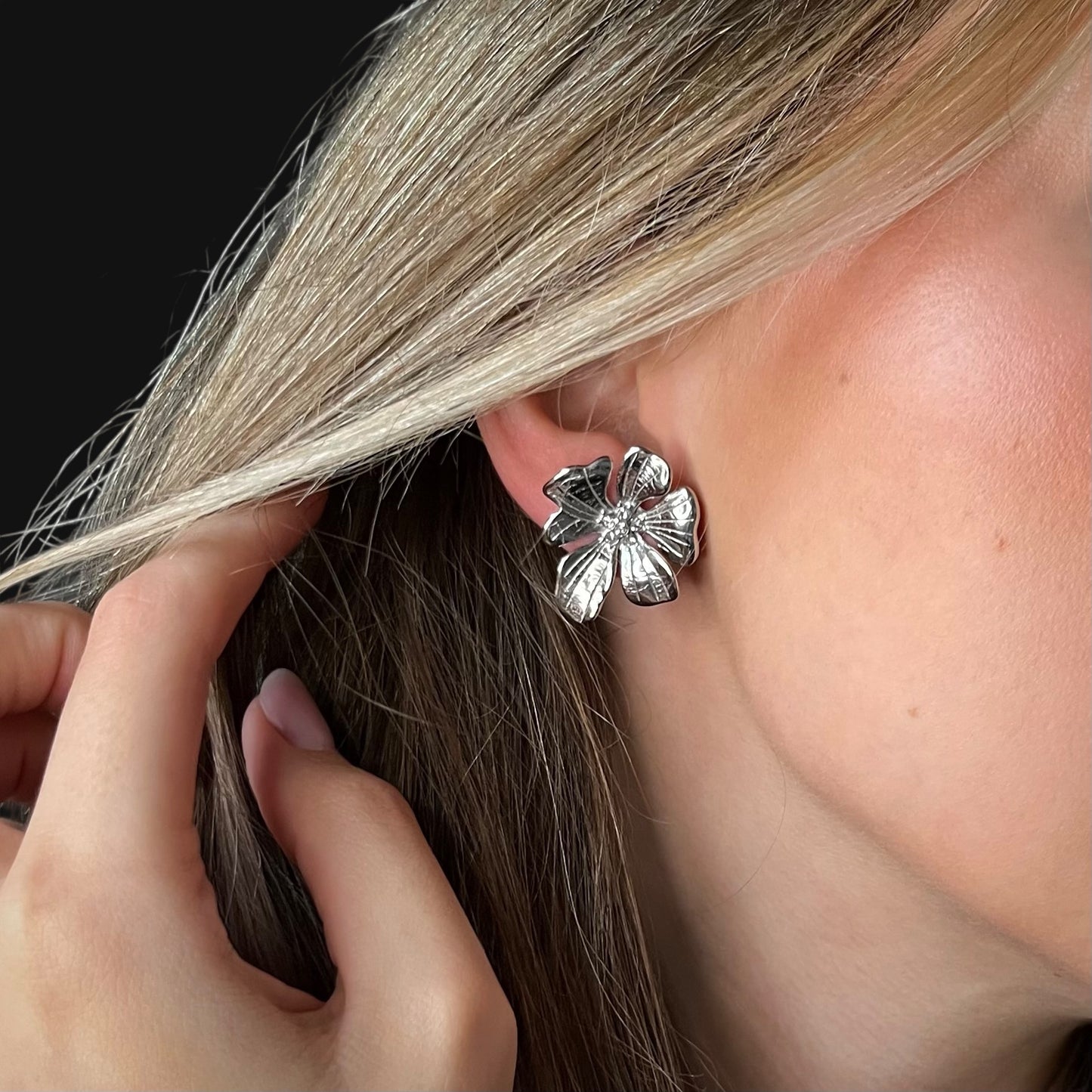 Bloom Earrings Silver