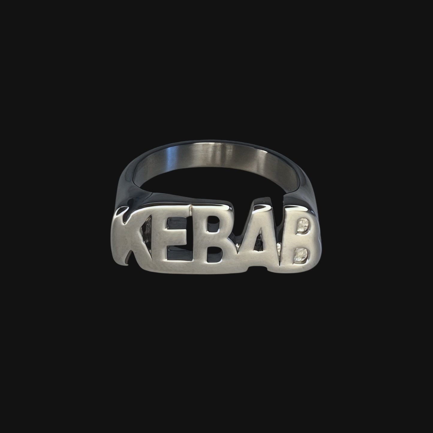 Kebab ring silver