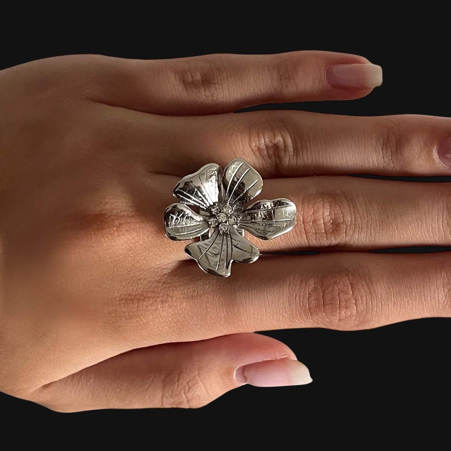 Bloom Ring Silver