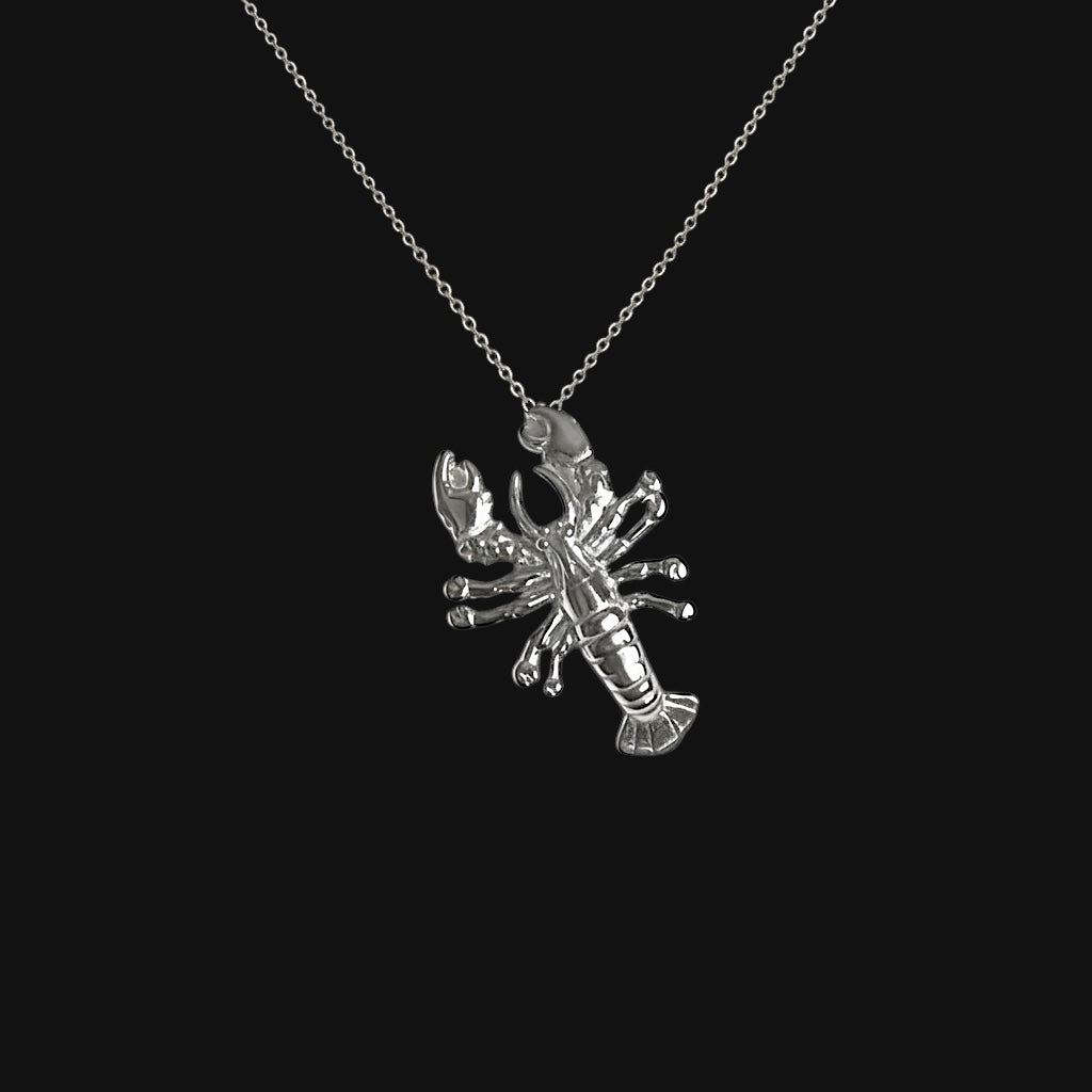 Lobster Necklace Silver