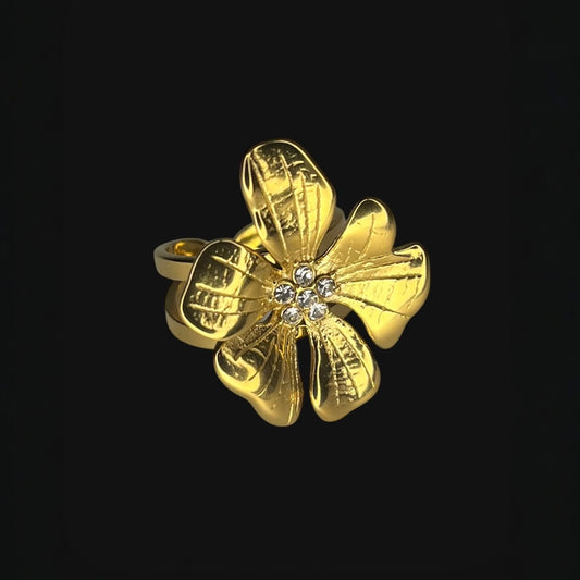 Bloom ring guld