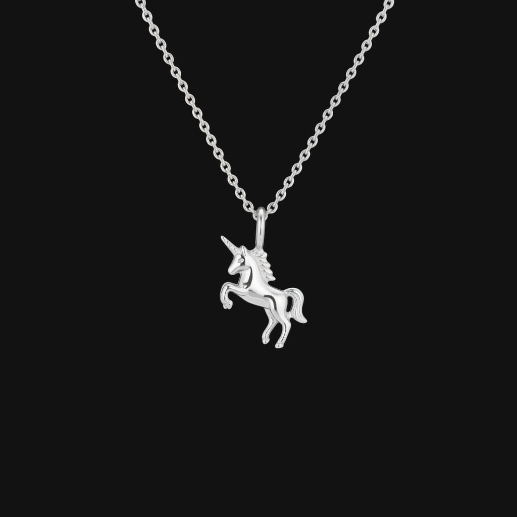 Unicorn Necklace Silver