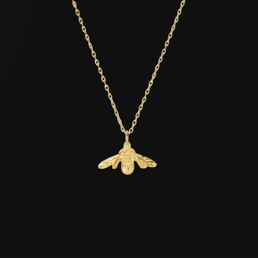 Bee Necklace Gold