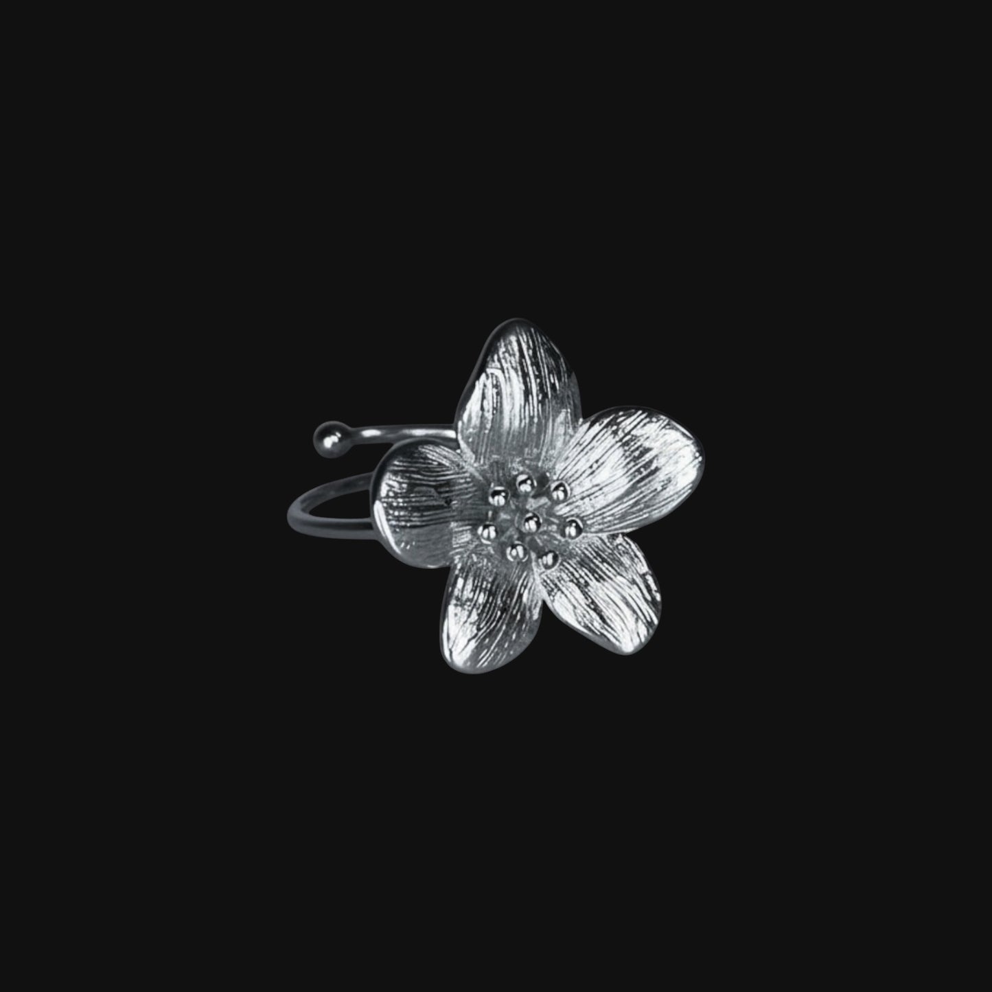 Flower Ring Silver