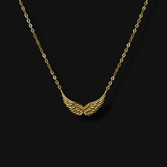 Wing Necklace - Guld