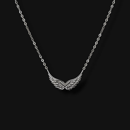 Wing Necklace - Silver
