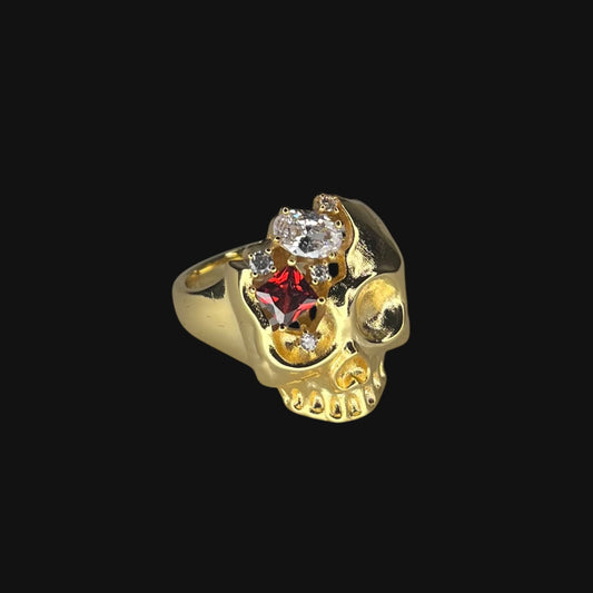 Skull ring gold