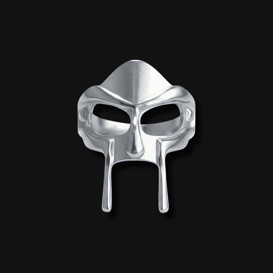 Phantom Mask Ring - Silver