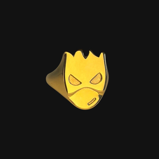Fire boy ring guld
