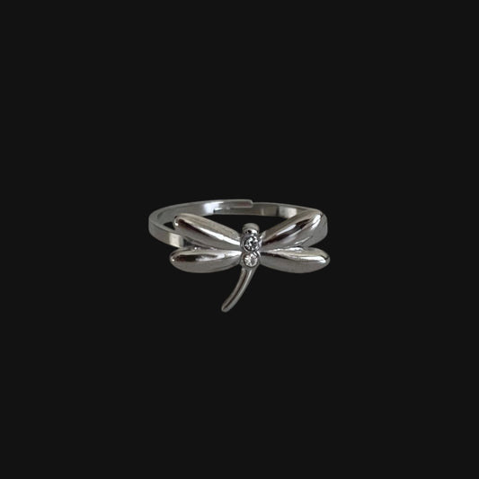 Dragonfly Ring Silver