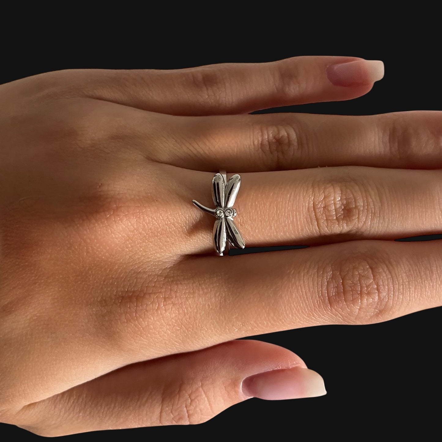 Dragonfly Ring Silver