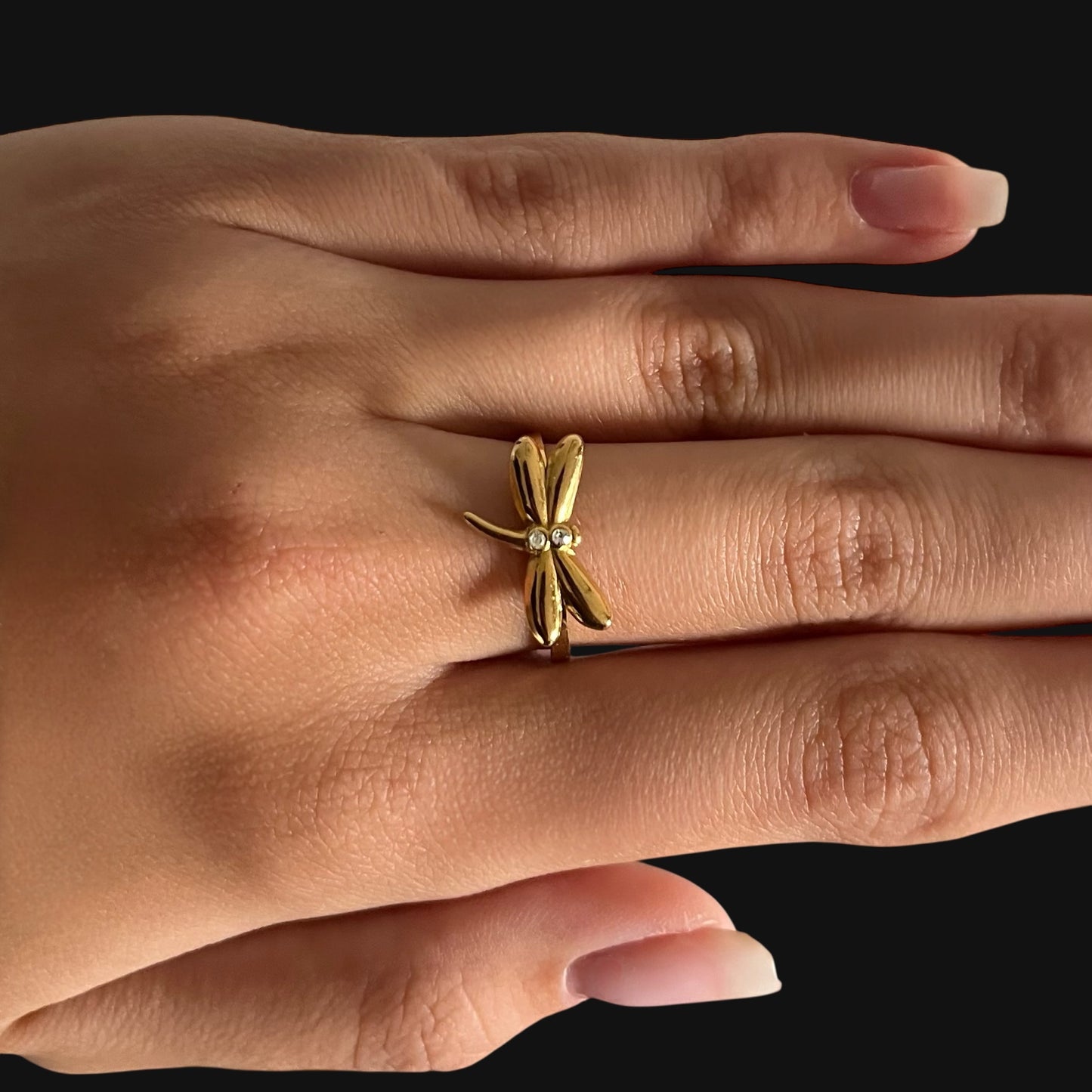 Dragonfly Ring Guld
